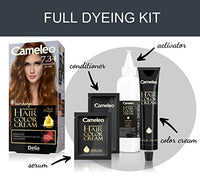 Delia Cosmetics Cameleo - Permanent Hair Colour Cream - Cinnamon Blonde - Intensive Color & Protection - 5 Oils + Omega Plus Acids - Professional, Luxurious Hair Dye - Full Kit