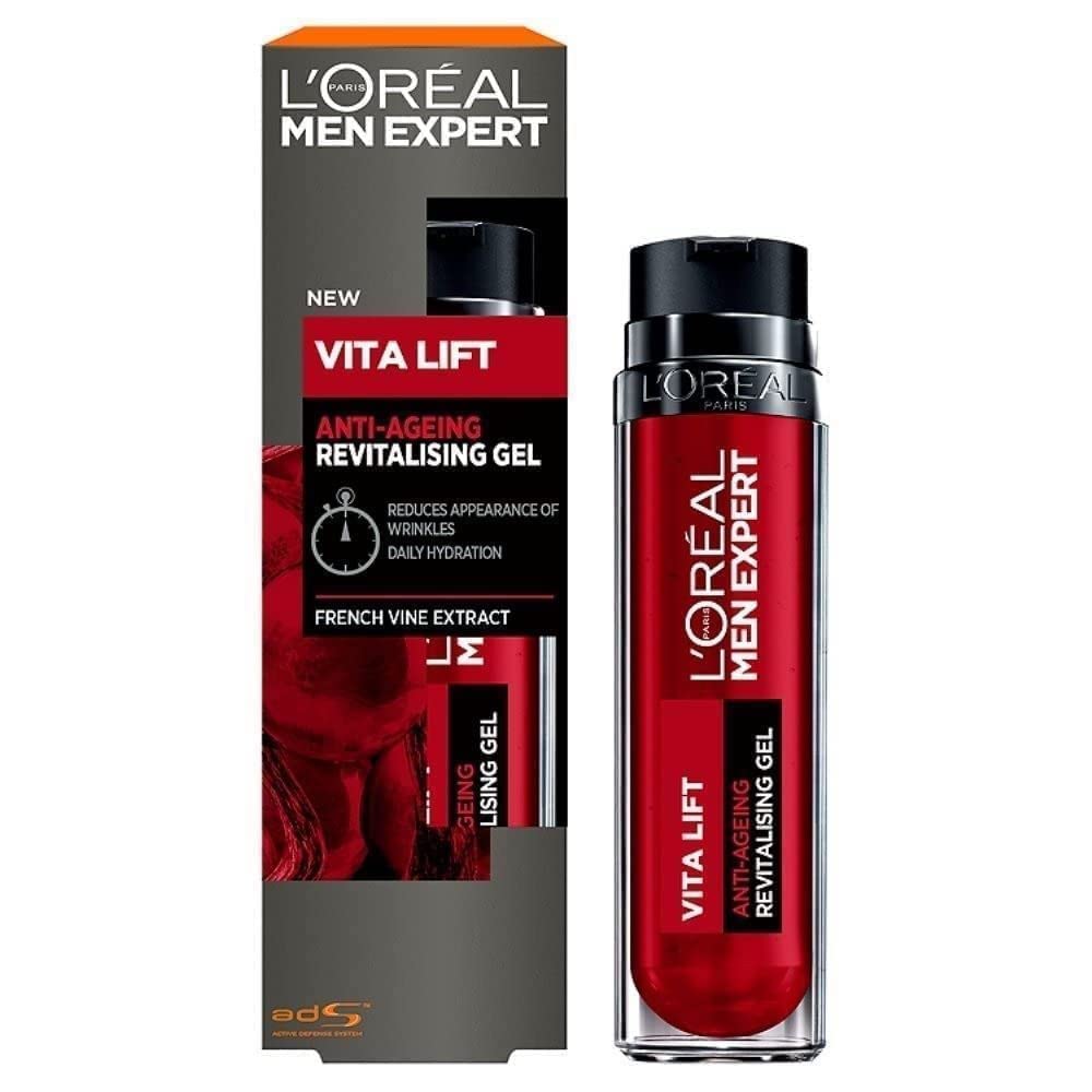 L'Oreal Paris L'Oréal Men Expert Vita Lift Anti Wrinkle and Hydrating Gel Moisturiser for Men, 50 ml