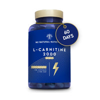 Natural L CARNITINE 2000 mg Tablets. 120 Capsules 2 Months. High Concentration Energy Pills. Improves Sports Performance, Muscle Recovery. CE Manufactured. N2 Natural Nutrition