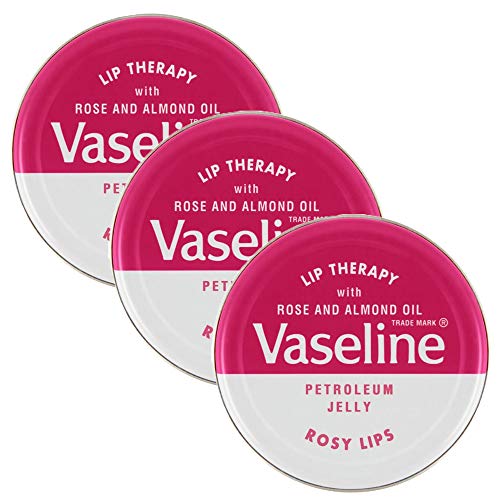 KRISP 3 x 20g Rosy Dry Lips Lip Balm Moisturiser Soft Soothing Nourishing