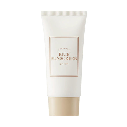 I'M From I'm from Rice Sunscreen 50ml, Physical, rice extract 41%, Non-nano zinc oxide, Reef friendly, skin sun protection