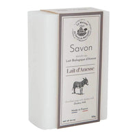LA MAISON DU SAVON Maison du Savon de Marseille - French Soap Made with Fresh Organic Donkey Milk - Moisturising with Shea Butter for Soft Skin - 125g Bar - Set of 3