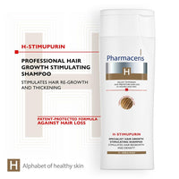 Pharmaceris H Stimupurin, Specalist Hair Growth Stimulating Shampoo, Caffeine, Hair Loss Treatment Women and Men, Hair Strengthening - 250 ml