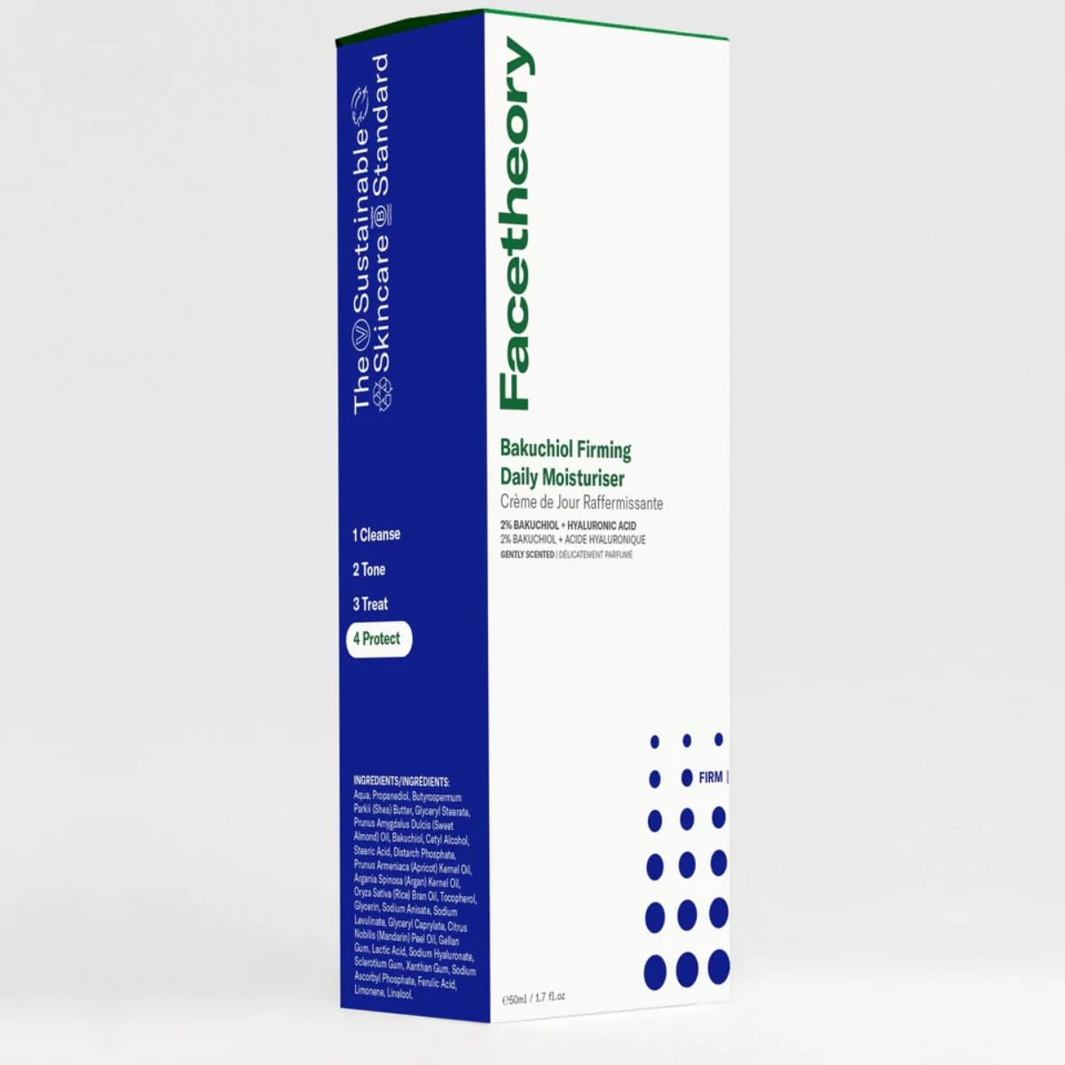 facetheory Facetheory Bakuchiol Firming Daily Moisturiser – Retinol Alternative with 2% Bakuchiol, Hyaluronic Acid & Vitamin C – Anti-Aging, Fine Line & Wrinkle Cream – Gentle for Sensitive Skin