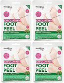 Derma V10 Exfoliating Foot Peel Tea Tree & Peppermint Removes Dead Skin After 7 Days 4 Treatments
