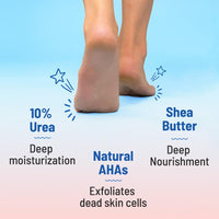 Chemist at Play Foot Cream for Cracked Heels & Diabetic Foot | Up to 24 hours of Moisturization | 10% Urea & Natural AHAs | Nourishment & Hydration | For Dry & Cracked Feet | Lightweight | 50g