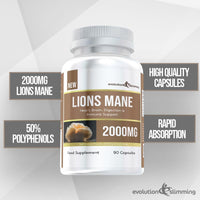 Evolution Slimming Lions Mane 2000mg (50% polyphenols)