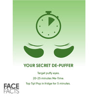 Pretty Face Facts Soothe Puffy Tired Under-Eye Gel Eye Patches | 4 Pairs