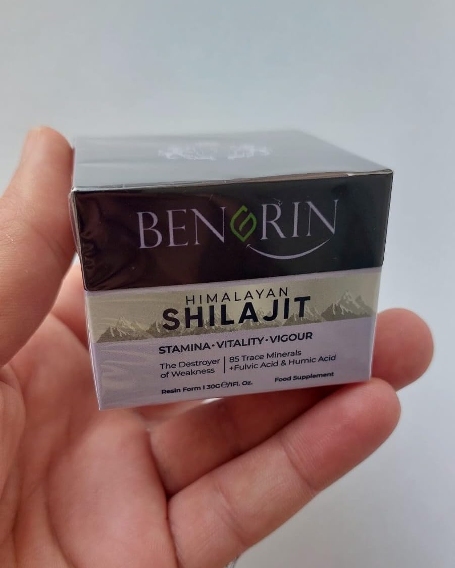 BENGRIN Premium Himalayan Shilajit Resin – Pure, Potent & Lab-Tested for Adults, Gold Grade 100% Pure, Rich in Fulvic & Humic Acid, Minerals, Immune System & Vitality Booster, Vegan