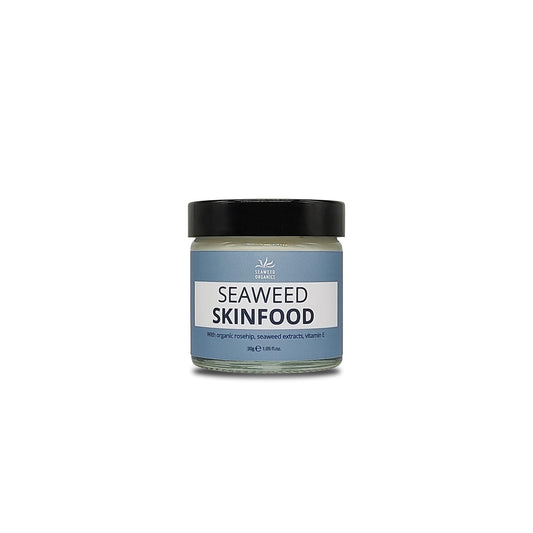 SEAWEED ORGANICS - Seaweed Skinfood face cream, Organic Scottish seaweeds, Organic rosehip, Vitamin E, Nourishing Day Cream, Submit Cosmetic Product Notification in the UK, 30g, DIANA DRUMMOND
