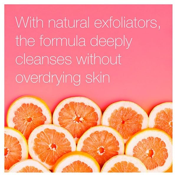 Neutrogena Clear & Radiant Face Scrub, Pack of 3 x 150ml, Glow Boosting with Vitamin C & Pink Grapefruit, Oil-Free, Exfoliates for Clear, Refined Skin