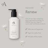 Arran Sense of Scotland Naturals Renew Ylang & Cedarwood Hand & Body Lotion (250ml) Fast Absorbing Non Greasy Vegan Cruelty Free