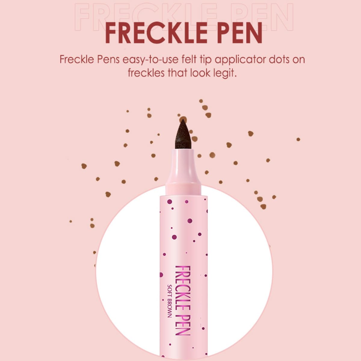 KARLOR Freckle Pen Freckle Pen Waterproof Light Brown Thin Freckle Tattoo Freckle Pen Brownish Spot Pencil