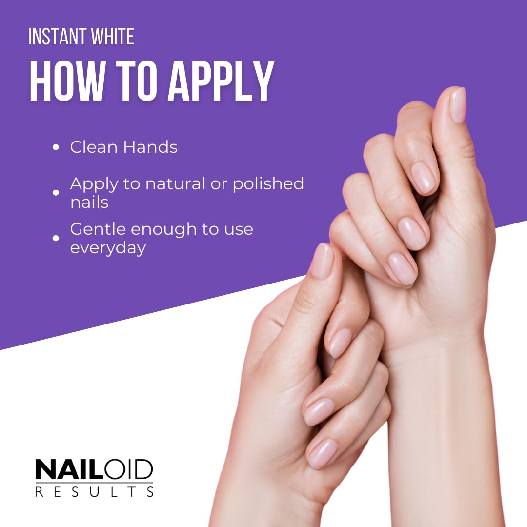 Nailoid INSTATNT WHITE Nail Treatment for Discoloured Nails | 12ml