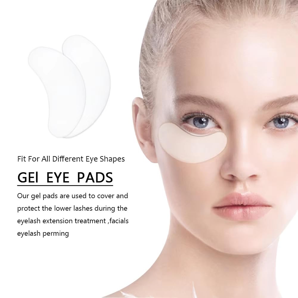 Eye Gel Pads, Lint Free Eyelash Patches, 50 Pairs of Eyelash Extension Under Eye Gel Pads Lint Free Under Eye Patches Eye Mask Beauty Tools Higher Quality products by THE ISMA