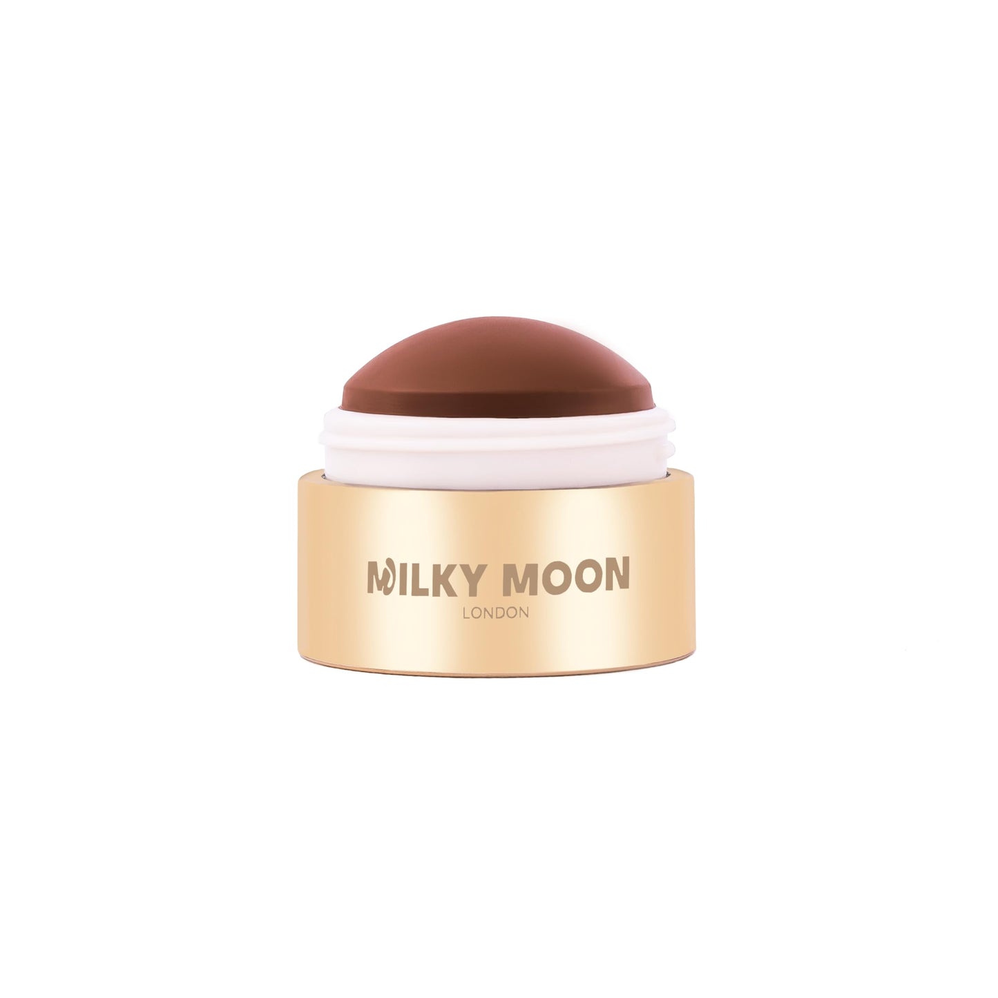 Milky Moon London Stellar Cheeks Cream Bronzer, Buildable, Lightweight, Long-Lasting Formula for Cheeks, Eyes & Lips, Infused with Coconut & Jojoba, Cappuccino