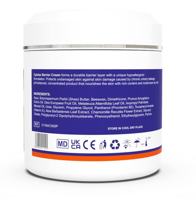Cytolax Barrier Cream 120g | Transparent & Durable 24hour Protection | Prevents Skin Irritation & Sores | Improves Elasticity & Repairs Damaged Skin | with Shea Butter & Aloe Vera extracts