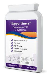 Bespoke Biotics L-Tryptophan 220mg Free Form 90 Capsules (V) Vegan Capsules |3 Months| Serotonin Boost, Anxiety Brain Fog & Sleep NOOROPOWER TRP| Melatonin| UK Made| Highest Permitted dose