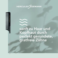 Hercules sagemann Fine Metal Pin Tail Hair Comb, Length-23.5 cm