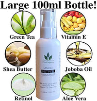 Pro-Elegance Skincare Retinol Moisturiser cream 2.5% 100ML For Day & Night with Hyaluronic Acid Vitamin E & Aloe Vera Anti Aging Face & Neck Eye Bags Dark Circles & Crows Feet