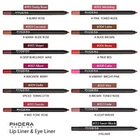 Phoera AQUAPURITY PHOERA Matte Super Smooth Pigmented Lip Liner Long-lasting Smudge proof Matte Lip Pencil Waterproof Makeup Contour Lipliner MATTE SUPER SMOOTH (009 Dehli)