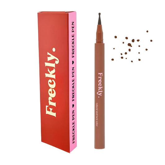 Felt Tip Freckle Stamp – Effortless, Natural-Looking Freckle Tint. Quick-Drying, Waterproof, Long-Lasting Pen. Skin-Friendly Makeup for Faux Freckles. (Dark Brown)