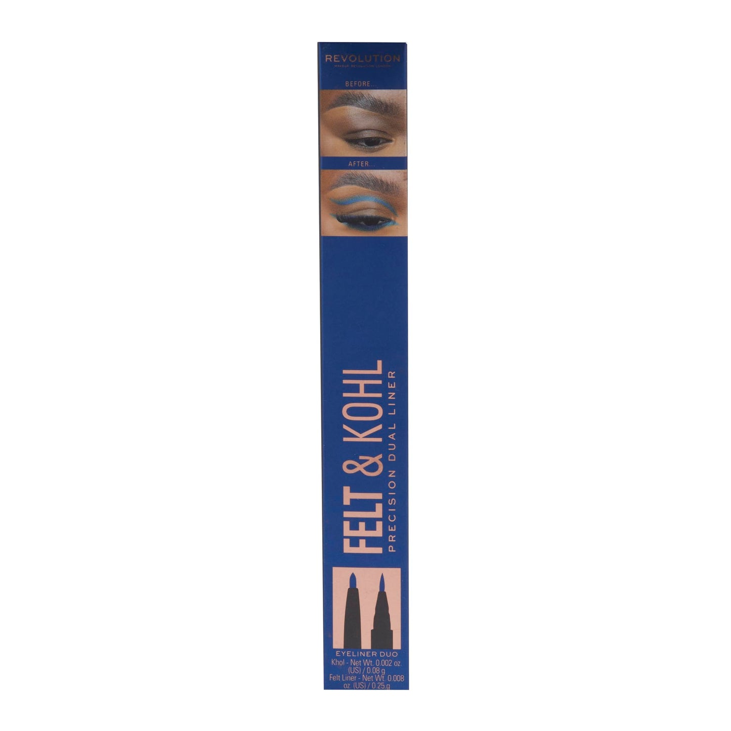Makeup Revolution, Revolution Felt & Kohl Eyeliner, Blue
