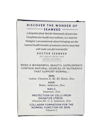 Doctor Seaweed's | Beauty+ Capsules | 1 Months Supply | Organic Scottish Seaweed with Vitamins | Nails, Skin & Hair Natural Supplement