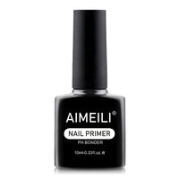 AIMEILI Nail Primer for UV Gel Nails and Acrylic Powder, 10ml No Cure Nail Prep Bonder, Strong Gel Polish Adhesion, Prevents Lifting & Peeling