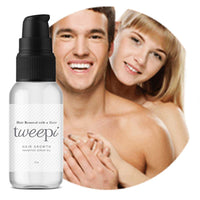 Tweepi Hair Growth Inhibitor Serum Oil- Permanent Body & Face Hair Removal- Modern Day Ant Egg Oil- Paraben Free- MADE IN UK- 50G