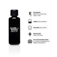OLIVER J.WOODS Perilla Oil for Hair & Skin Care by Oliver J. Woods | Cold Pressed Himalayan Oil | Smooths Frizzy Hair | Tames Feral Beards | Moisturises & Nourishes Face and Scalp | Revives tired Tattoos |