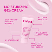 BYOMA So Hydrated Travel Size Gift Set - Barrier Repair Skincare Minis (30ml, 15ml, 15ml) Creamy Jelly Cleanser, Hydrating Face Serum & Ceramide Face Moisturizer for Dry Skin | Holiday Essentials