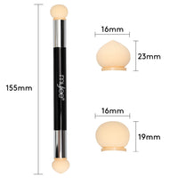 Mylee Dual Ended Sponge Applicator Pen - Portable Dimensions - Buffs Pigments, Glitters and Flakes - Gradient, Ombre Effect, DIY Nail Art Tool - 4 Replacement Heads - Vegan and Cruelty Free