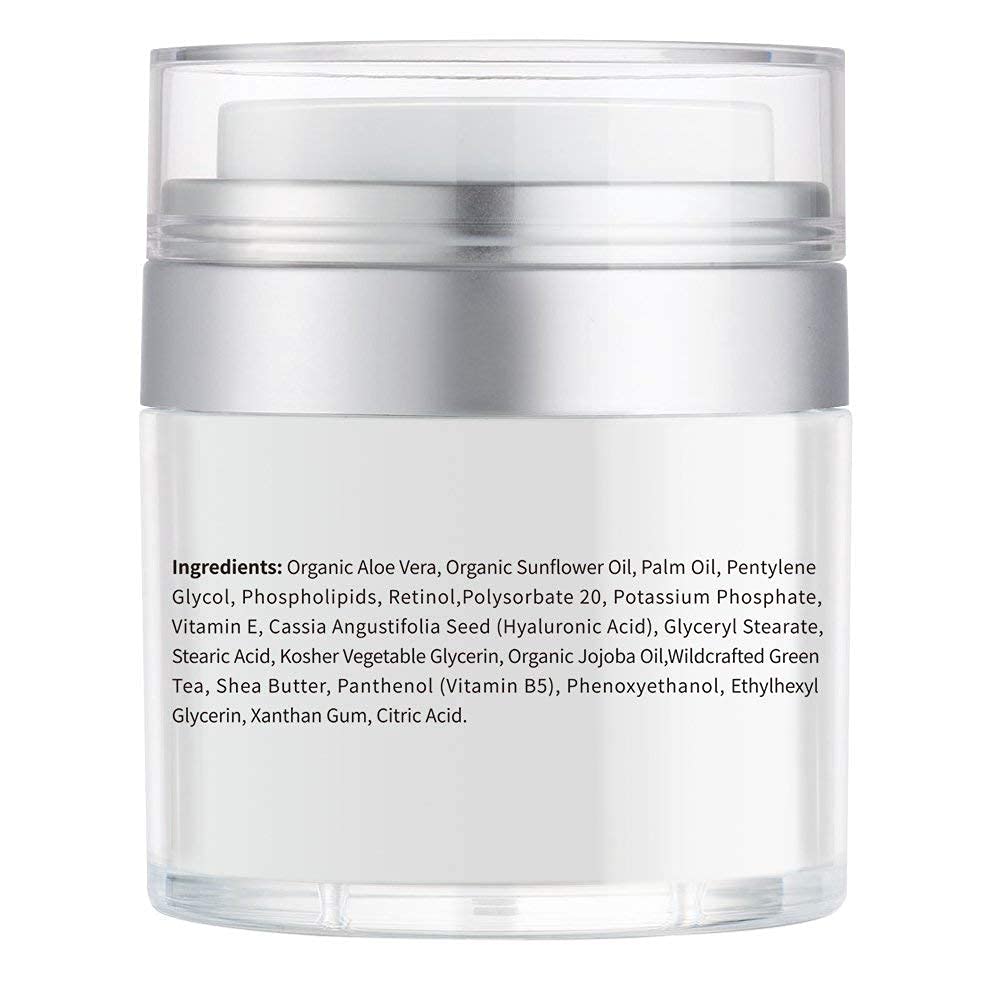 Retinol Moisturizer Cream,ETRONG Anti-aging Wrinkle Night/Day Cream for Face and Eye with 2.5% Retinol,Hyaluronic,Vitamin E and Jojoba Oil (100 ml)