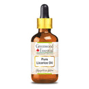 Greenwood Essential Pure Liquorice (Licorice) Oil (Glycyrrhiza glabra) with Glass Dropper Premium Therapeutic Grade for Hair, Skin & Aromatherapy 30ml (1.01 oz)