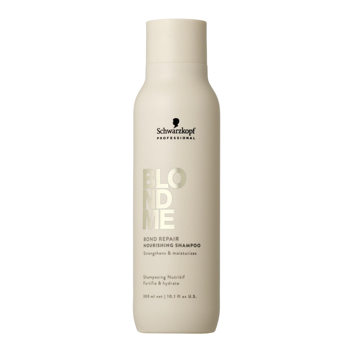 BlondMe Schwarzkopf Professional BLONDME Bond Repair Nourishing Shampoo Hair Shampoo Smoothing Almond Oil White Tea Deeply Nourishing Hydrating And Softening 300 ml