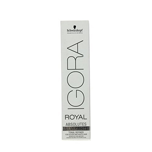 Schwarzkopf SCHWARZKOPF IGORA ROYAL ABSOLUTES SILVER WHITE PERMANENT HAIR DYE 60ml - SLATE GREY