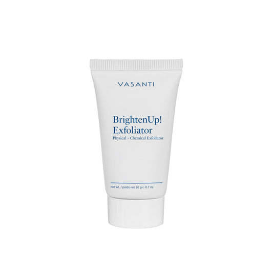 VASANTI Vasanti Brighten Up! Enzymatic Face Rejuvenator – Brightens, Exfoliates & Cleanses for Soft, Smooth & Radiant Skin – Enriched with Papaya, Professional Microcrystals & Aloe (0.7 oz)