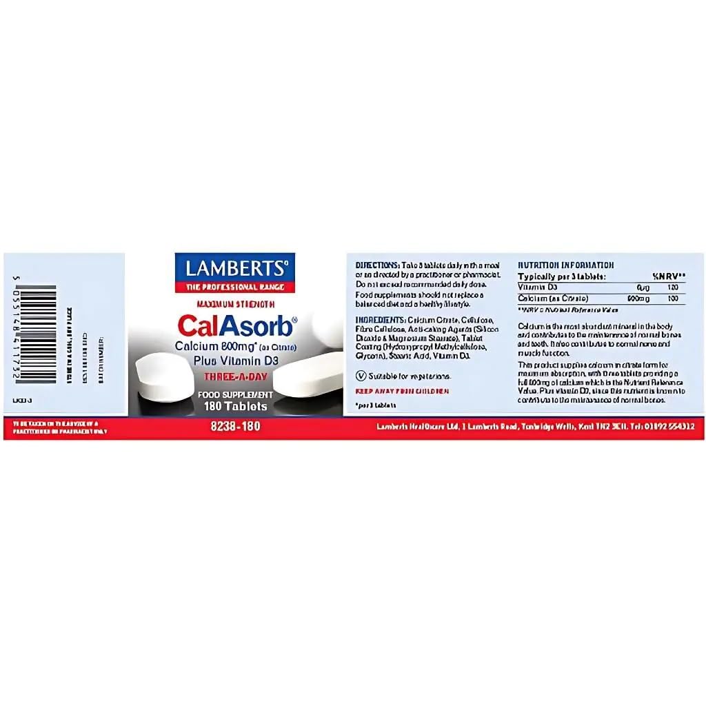 LAMBERTS CALASORB 180 TABS