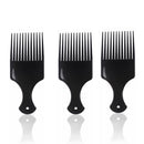 Rotupap Afro Hair Comb - 3pcs Plastic Afro Pick Hair Comb - Wide Tooth Smooth Afro Pick Comb - Afro Comb For Detangling And Styling,For Curly,Frizzy,Wavy&Afro Hair,Wide Tooth Comb Hairdressing Styling Tool