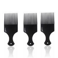 Rotupap Afro Hair Comb - 3pcs Plastic Afro Pick Hair Comb - Wide Tooth Smooth Afro Pick Comb - Afro Comb For Detangling And Styling,For Curly,Frizzy,Wavy&Afro Hair,Wide Tooth Comb Hairdressing Styling Tool