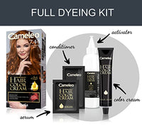 Delia Cosmetics Cameleo - Permanent Hair Colour Cream - Copper Red - Intensive Color & Protection - 5 Oils + Omega Plus Acids - Professional, Luxurious Hair Dye - Full Kit