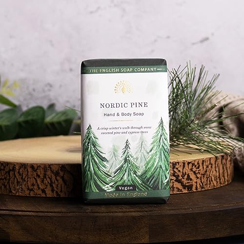 The English Soap Company Nordic Pine Scented Hand and Body Soap Bar