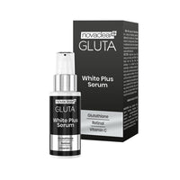 Novaclear Gluta White Plus Set – White Plus Serum, Day Cream & Night Cream with Glutathione & Retinol for Dark Spots, Even Skin Tone & Anti-Aging Skincare Routine