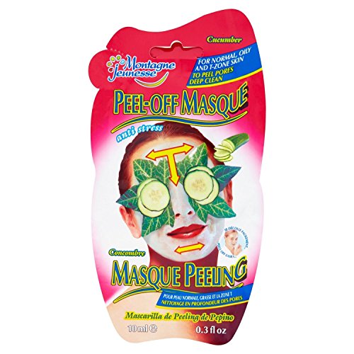 3 Sachets of Montagne Jeunesse 7th Heaven Peel-Off Face Mask Cucumber 10ml for Combination & Normal Skin