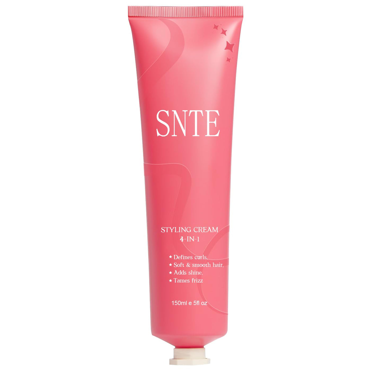 Samnyte Hair Styling Cream, 150 ml, 4-In-1 Styling Cream for Flyaway, Add Shine Hair Smoothing Cream, Non-greasy Fly Away Hair Tamer, Curl Defining Cream, No Chemical Flavor Hair Cream for Slick Back Hair