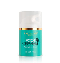Simon & Tom Simon&Tom Foot Cream 50ml - Moisturizing and Regenerating - Repairs dry skin and cracked heels - With Argan Oil, Tea Tree Oil and Mint - Made in Spain