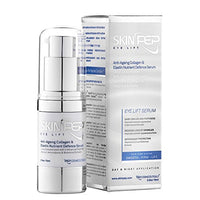 Eye Lift Encapsulated Growth Factor (EGF, FGF, TGF) Eye Serum - Skin Moisturisers + Retinol + Hyaluronic Acid Serum + Vitamin C + Peptides - Korean Inspired Youthful Skin By SkinPep (15ml)