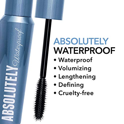 W7 Absolutely Waterproof Mascara, Blackest Black, 10 ml