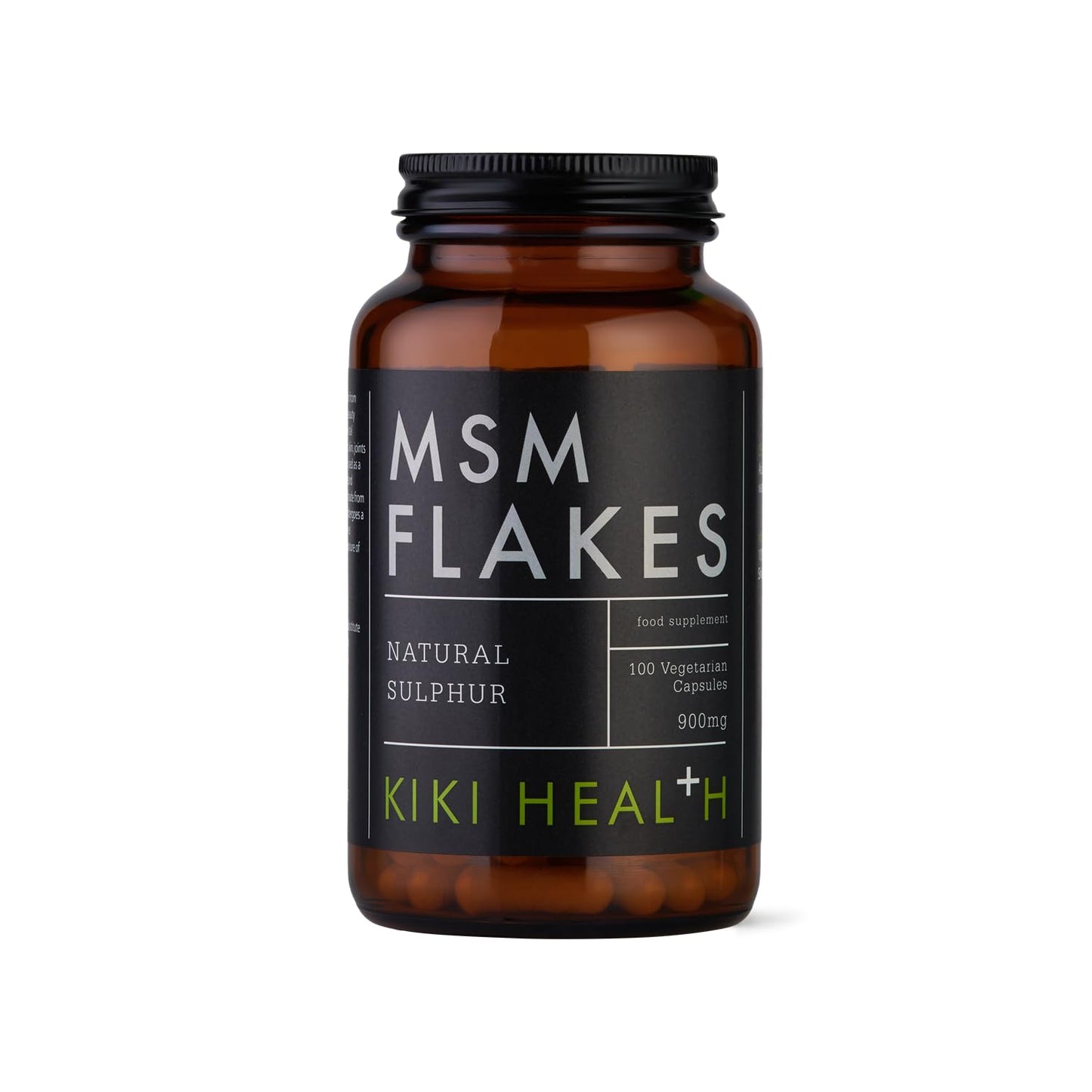 KIKI HEALTH KIKI Health Natural MSM Flakes Minerals Capsules - Pure Natural Sulphur for Joints, Skin, Hair & Nails - Gluten-Free & Allergen-Free MSM Supplements - No Additives Easy Formulation - 100 Count